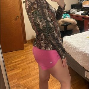 Pink Lululemon shorts